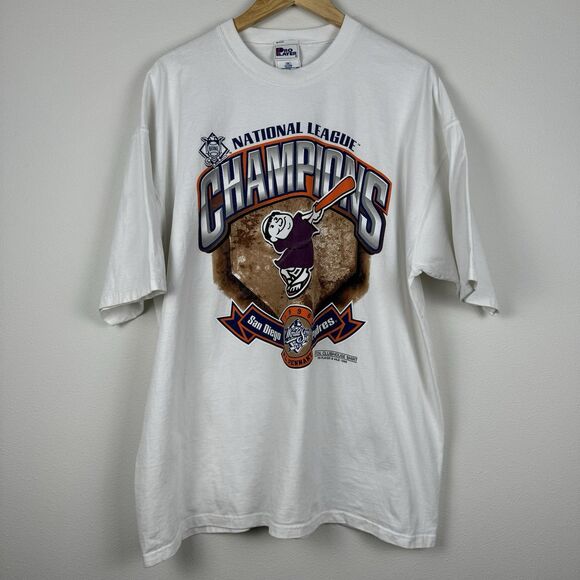 Vintage 1998 San Diego Padres National League Champions T Shirt Pro Player XXL - Picture 2 of 6